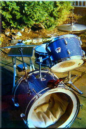 Graham Collins - 1976, The first drum kit - a Del Rey from Japan