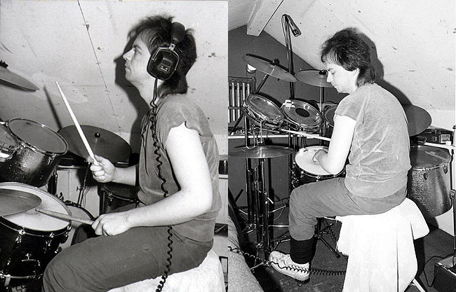 Graham Collins 1985 rehearsals