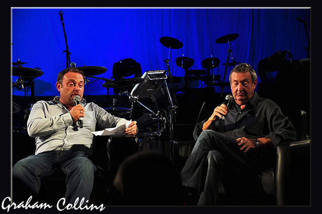 Actor John Thompson and Pink Floyd drummer Nick Mason Actor John Thompson and Pink Floyd drummer Nick Mason